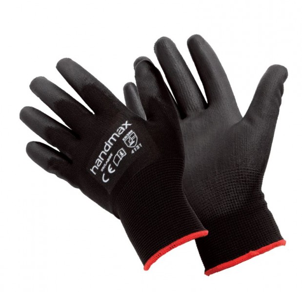 ATLANTA Handmax Atlanta PU Glove Black Size M (8)